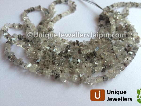 Double Terminated Quartz Rough Nugget Beads